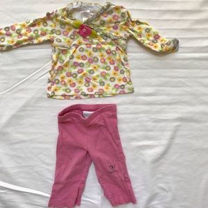 Matching Pink floral Set- 9Mo